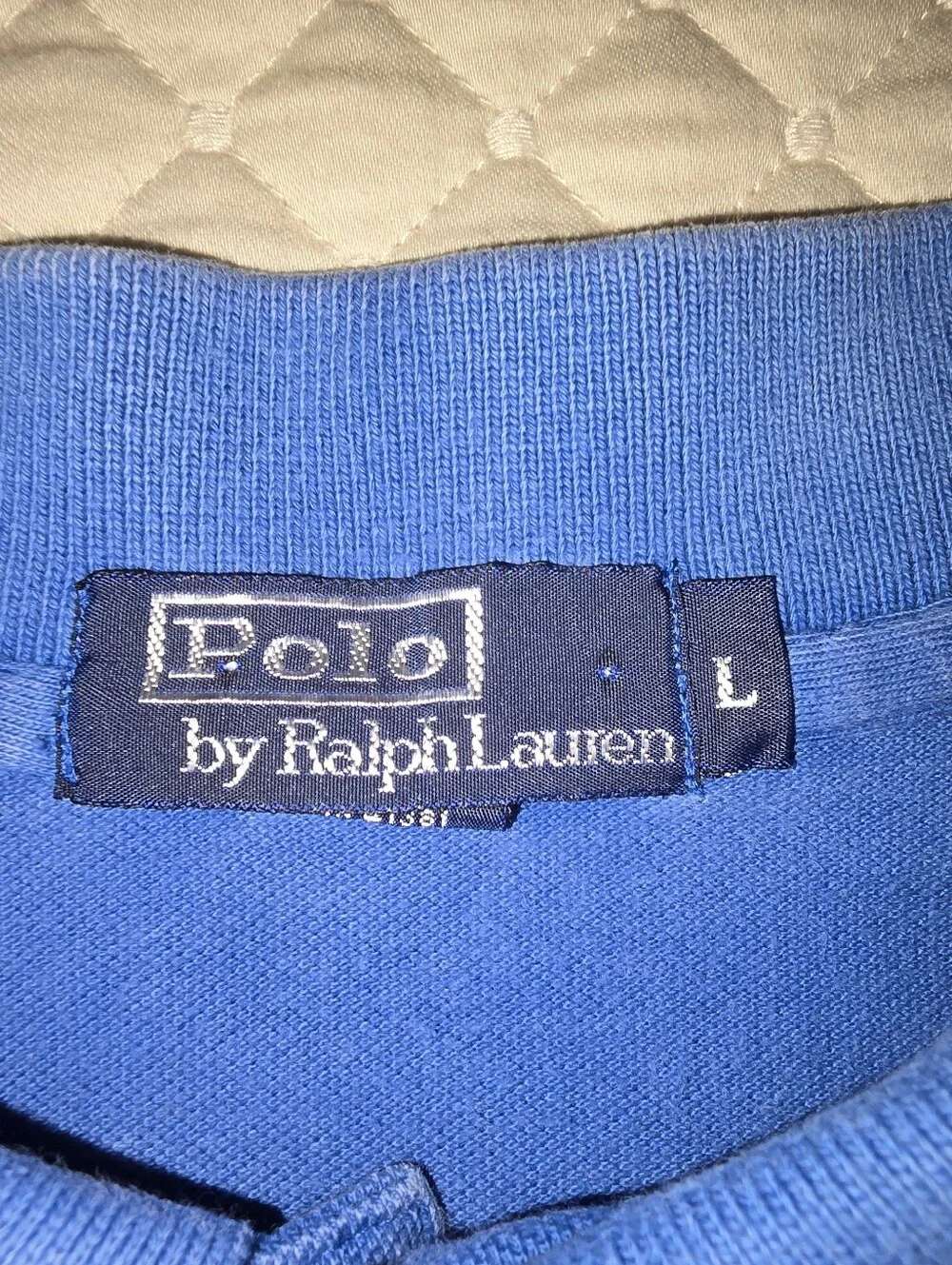 Lg - Ralph Lauren Men’s Royal Blue w/Yellow Pony Logo. (GOOD CONDITION)
